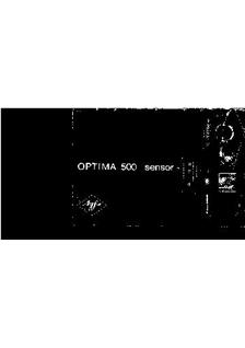 Agfa Optima 500 manual. Camera Instructions.